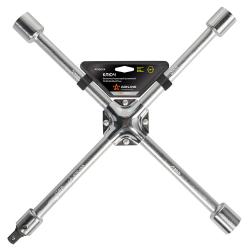 Ключ баллонный крестовой усиленный 17х19х21х22х1/2" PRO 400мм, пласт.подвес (ATAB004)