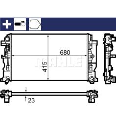 Радиатор охлаждающей жидкости VW CRAFTER/MB SPRINTER cr1710000s