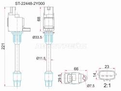 Катушка зажигания RR NISSAN CEFIRO A33 VQ20DE/VQ25DE/VQ30DE 98-03 (3)