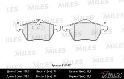 E100477 Колодки тормозные OPEL ASTRA G 2.0/VECTRA B/ZAFIRA A/SAAB 98> пер. SemiMetallic