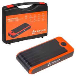 Аккумулятор пусковой (Booster) 10000мАч, 400А, 12.4V, пуск ДВС 2.0d, USB 5V/2A, кейс (APB-10-05)