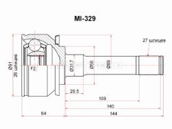 Шрус (Спереди/ Наруж) Kia Bongo 04-19