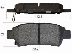 Колодки тормозные (Сзади) Toyota Ipsum (ACM20) 01-09 / Noah 07-13