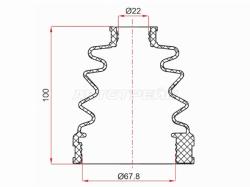 Пыльник шруса внутренний MAZDA 3BK МКПП