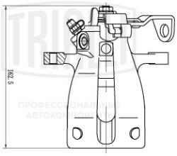 Суппорт торм. для а/м Opel Astra G (98-) зад. лев. d=34мм (т/с TRW) (CF 203201)