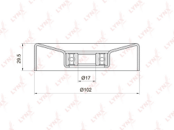 Ролик ремня приводного LAND ROVER/VOLVO 3.0/3.2 07- YP406551