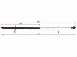 Амортизатор крышки багажника Ford Focus 10-19 (Справа=Слева)