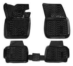 AIRLINE ACM-PS-31 Ковры для Ford Mondeo SD (2015-), 4 шт., выс. борт, 3D с подпятником, ТЭП, черн.