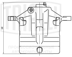 Суппорт торм. для а/м Kia Sportage III (10-)/Hyundai ix35 (10-) перед. прав. d=60мм (CF 205802)