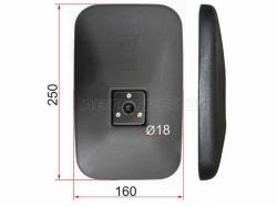 Зеркало Isuzu ELF NPR\NQR 93-17 (ISUZU ELF NHR.NKR  (250x160 SR800))