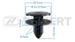 Клипса крепёжная Nissan (миним. кол-во заказа 10 шт) be-1807