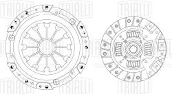 Сцепление в сборе для а/м Nissan Micra K12 (02-) 1.2i 16V (без муфты) (FR 1421)