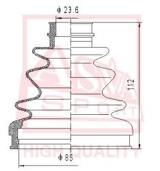 Шрус внутренний левый 33x41x27 KIA KIA SPORTAGE NEW kail-900