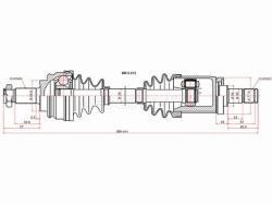 Привод в сборе FR LH BMW X5 E53 99-06