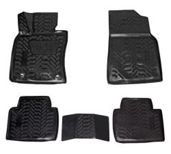 AIRLINE ACM-PS-83 Ковры для Toyota Camry (17-), 5 шт., выс.борт, 3D с подпятником, ТЭП, черн.