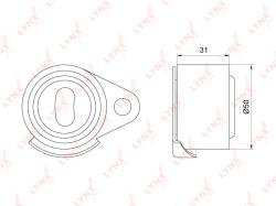 Ролик натяжной / грм MITSUBISHI CARISMA 1.9D 96-00 RENAULT 19 II 1.7-1.9D 92-95 / CLIO II 1.9D 98-0 pb-1088