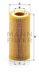 Фильтр масляный AUDI A3/A4/TT/SKODA OCTAVIA/VW G5/PASSAT 2.0/2.5 03- HU719/6X