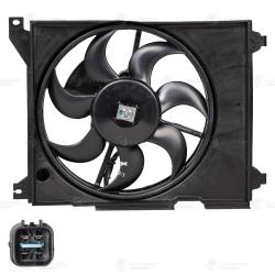 Э/вентилятор кондиц. для а/м Hyundai Sonata (EF) (98-) (с кожухом) (4-х конт.) (LFAC 0805)