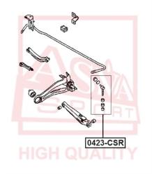 Тяга стабилизатора задняя MITSUBISHI AIRTREK CU 2001-2005 0423-csr