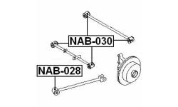 Сайлентблок тяги NISSAN X-TRAIL 00-06 зад.подв. NAB-030