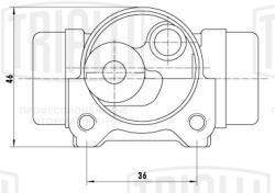 Цилиндр торм. для а/м Peugeot 206 (98-)/301 (12-) зад. лев. d=20.6мм (CF 0312)