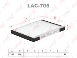 Фильтр салона HYUNDAI ELANTRA 06- LAC-705