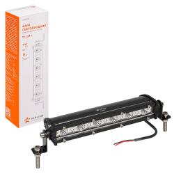 Фара (балка) светодиодная однорядная, 6LED, направленный свет, 9Вт, 186x30x47мм, 12/24В (ALED061)