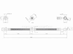 Шланг тормозной задний (Таиланд) NISSAN X-TRAIL 00-07 RH