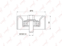 Ролик ремня приводного TOYOTA CAMRY 3.5 06- RP-218