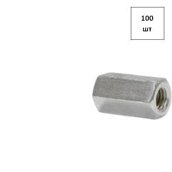 Гайка удлинённая М 12 DIN 6334 оц. 100шт FORTLUFT sts021312