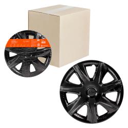 Колпаки колесные 16" "Джой", черный глянец, карбон, компл. 2 шт. (AWCC-16-38)