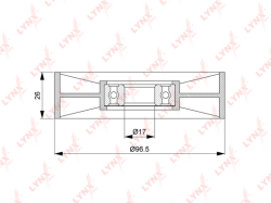 Ролик ремня приводного MERCEDES-BENZ C180K PB-5218