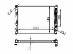 Радиатор Audi A6 97-05 / S6 99-04