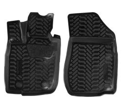 AIRLINE ACM-PS-05 Ковры для Лада Largus (фургон) (12-), 2 шт., выс. борт, 3D с подпятником, 1й ряд, ТЭП, черн.