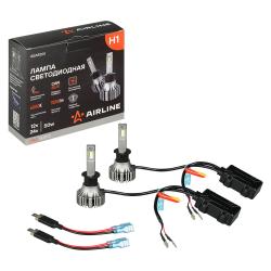 Лампa светодиод., H1, 12/24В, 50Вт, 6000К (Бел.), 9200Лм, для линз. оптики, кмпл. 2 шт., PRO (AEAR201)