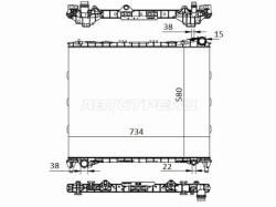 Радиатор Land Rover Discovery 16-20 / Range Rover 12-22 / Range Rover Sport 13-22