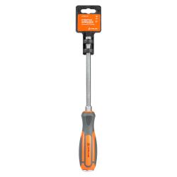 Отвертка шлицевая SL8.0х150мм, усиленная под ключ магнитная (AT-IS8-03)