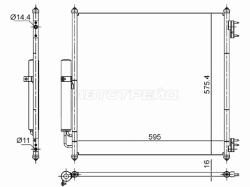 Радиатор кондиционера Land Rover Discovery 16-20 / Range Rover 12-22 / Range Rover Sport 13-22