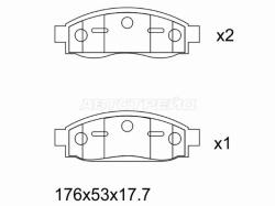 Колодки тормозные (Спереди) Infiniti QX56 04-13 / Nissan Armada 03-16 / Titan 03-15
