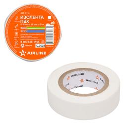 Изолента ПВХ, белая, 19 мм*10 м (AIT-P-14)