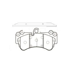 Колодки тормозные VOLKSWAGEN TOUAREG 03>/PORSCHE CAYENNE 03> передние GK1260