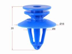 Клипса обшивки двери FORD (1 шт.)