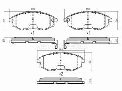 Колодки тормозные (Спереди) Chevrolet Epica 06-09 / Daewoo Tosca 06-11