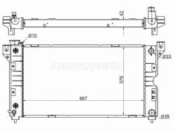 Радиатор Chrysler Town&Country 95-00 / Dodge Caravan 96-00