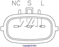 Transpo регулятор напряжения генератора Mitsubishi im564