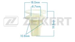Клипса крепёжная Toyota (миним. кол-во заказа 10 шт) be-1852
