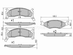 Колодки тормозные (Спереди) Kia Sportage 93-06 / Sephia 93-96 / Shuma 97-01 / Spectra 00-02