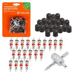 Ремкомплект для вентилей (20 золотников, 20 пласт. колп., 1 метчик) в блистере (ATRS019)