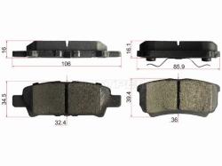 Колодки тормозные (Сзади) Mitsubishi Lancer 02-17 / Outlander 02-12 / Dodge Caliber 06-12 / Jeep Com