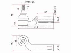 Наконечник рулевой MAZDA 3 03-08/MAZDA 5 05-10 RH